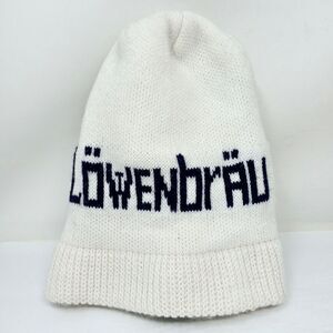 Lowenbrau Beer Knit Winter Cap Hat Beanie Toboggan